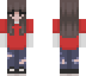 red shirt over white sweatshirt :)