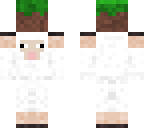 sheep with grass block