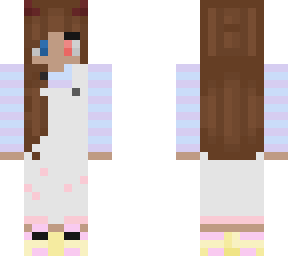 soft girl, with white overall