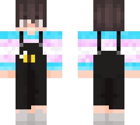 trans short hair overall pride