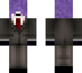 violet in a suit
