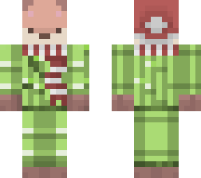 xmas fox with sugar cane suit