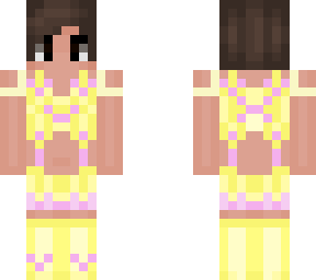 yellow outfit with skirt
