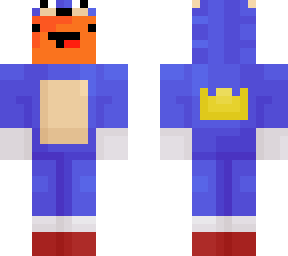 a mango in a sonic outfit