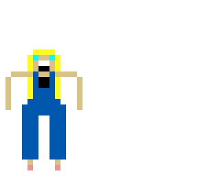 becky with overalls