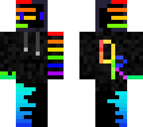black rainbow hoodie