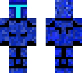 blue camouflage mandalorian