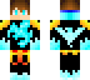 blue gamer skin
