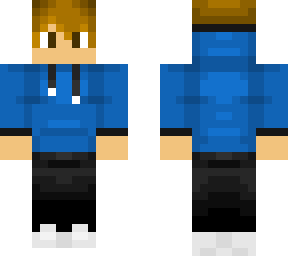 blue hoodie boy