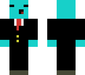blue man in a suit