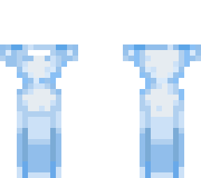 blue wedding dress