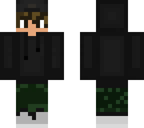 boy with black hoodie