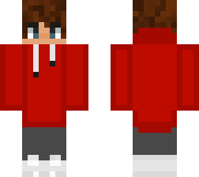 boy with red hoodie