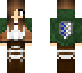 brown hair girl aot