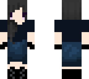 chibi goth casual with gloves