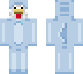 chicken in a shark suit
