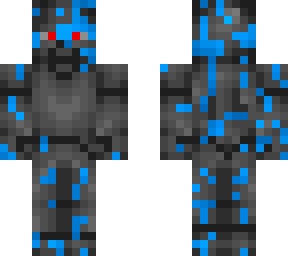 dark steve infected blue steve
