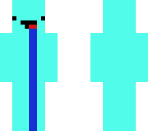 drooling cyan derp