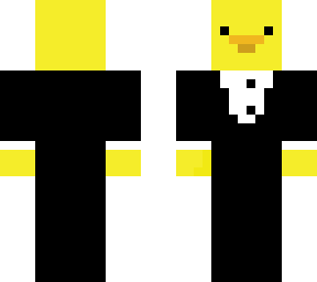duck with a suit