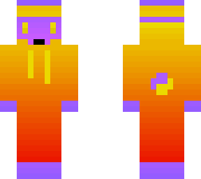 flamboyant yellow/purple