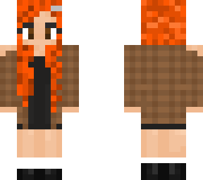 ginger girl w/ flannel + dress