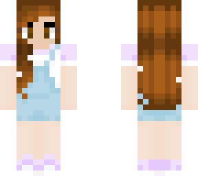 girl in overalls