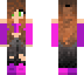 girl in pink and purple