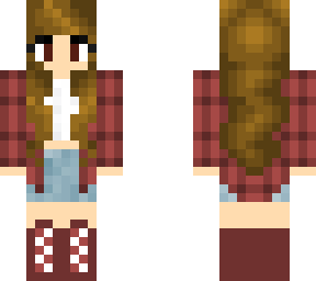girl in plaid- brown hair