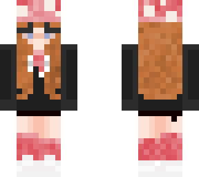 girl with suit and mushroom hat
