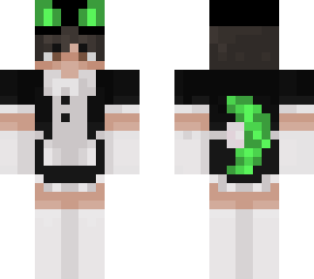 green cat boy maid