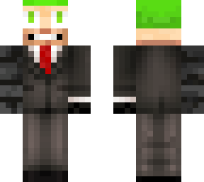 green hair bionic suit man