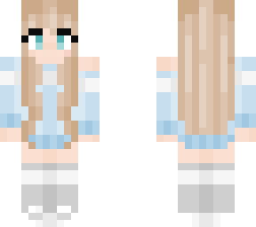 light blue sweater
