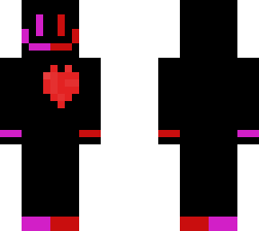 pink red big heart man