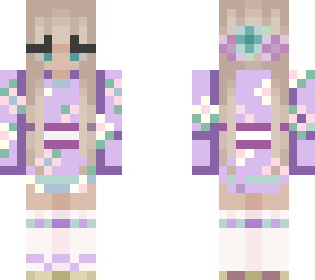 purple kimono