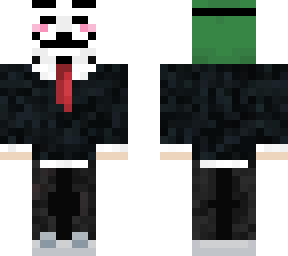 red haired hacker dude suit and hood