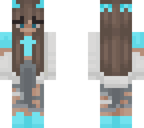 teal girl skin