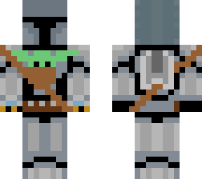 the mandalorian with grogu and jet pack