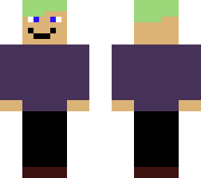 a man with some green hair