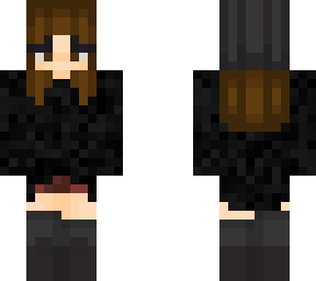 black shirt girl