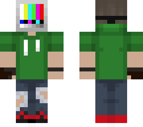 black toe and television mask