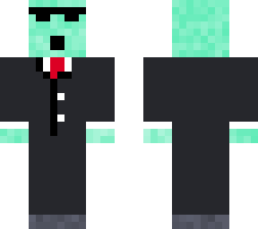 blue dude in a suit