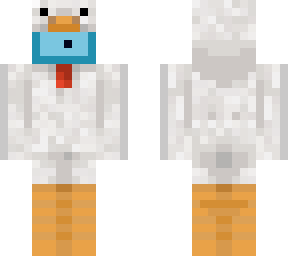 blue slime in chicken onesie!