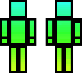 blue to green to yellow, with a black outline