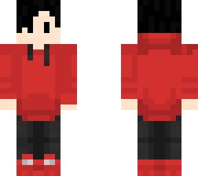 boy red hoodie