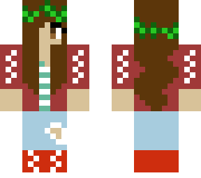 brown haired flower girl