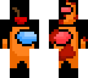 crewmate vs imposter pixel art *fixed*
