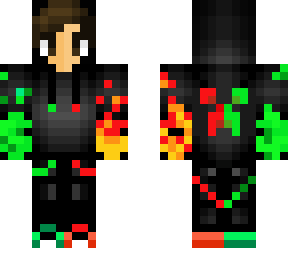 fire creeper skin hoodie