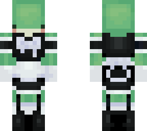 frog in a maid dress