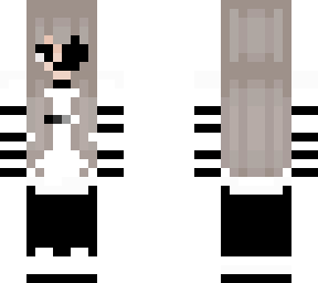 girl skin with grey hair