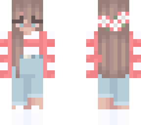 girl with red and white jumper